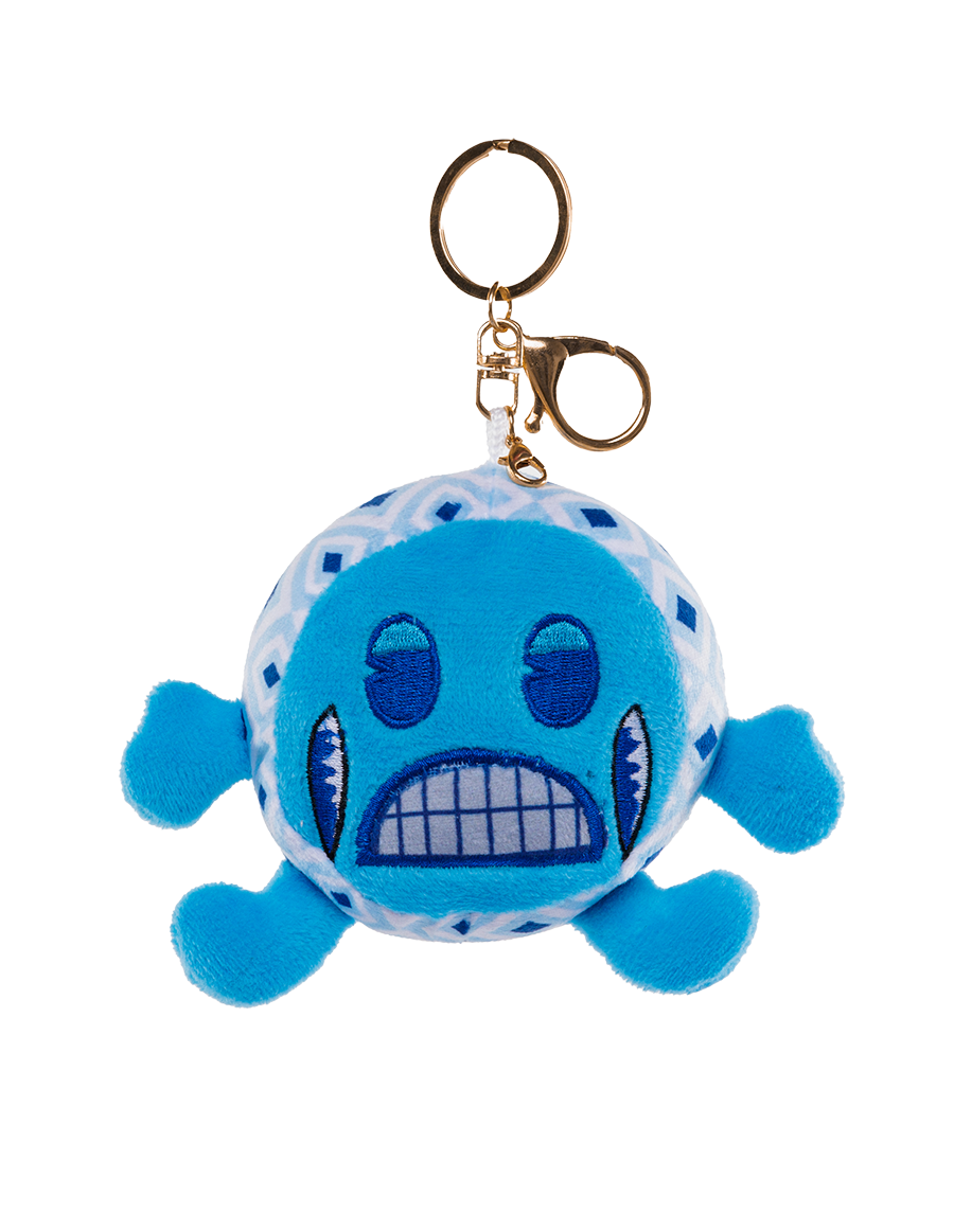unis technology x emoji plush keychain frozen face