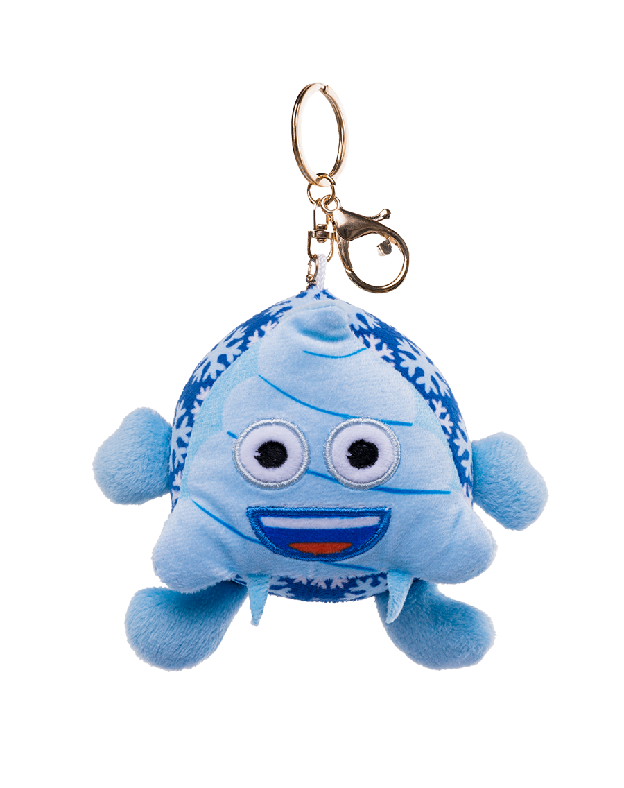 unis technology x emoji plush keychain frozen poo face