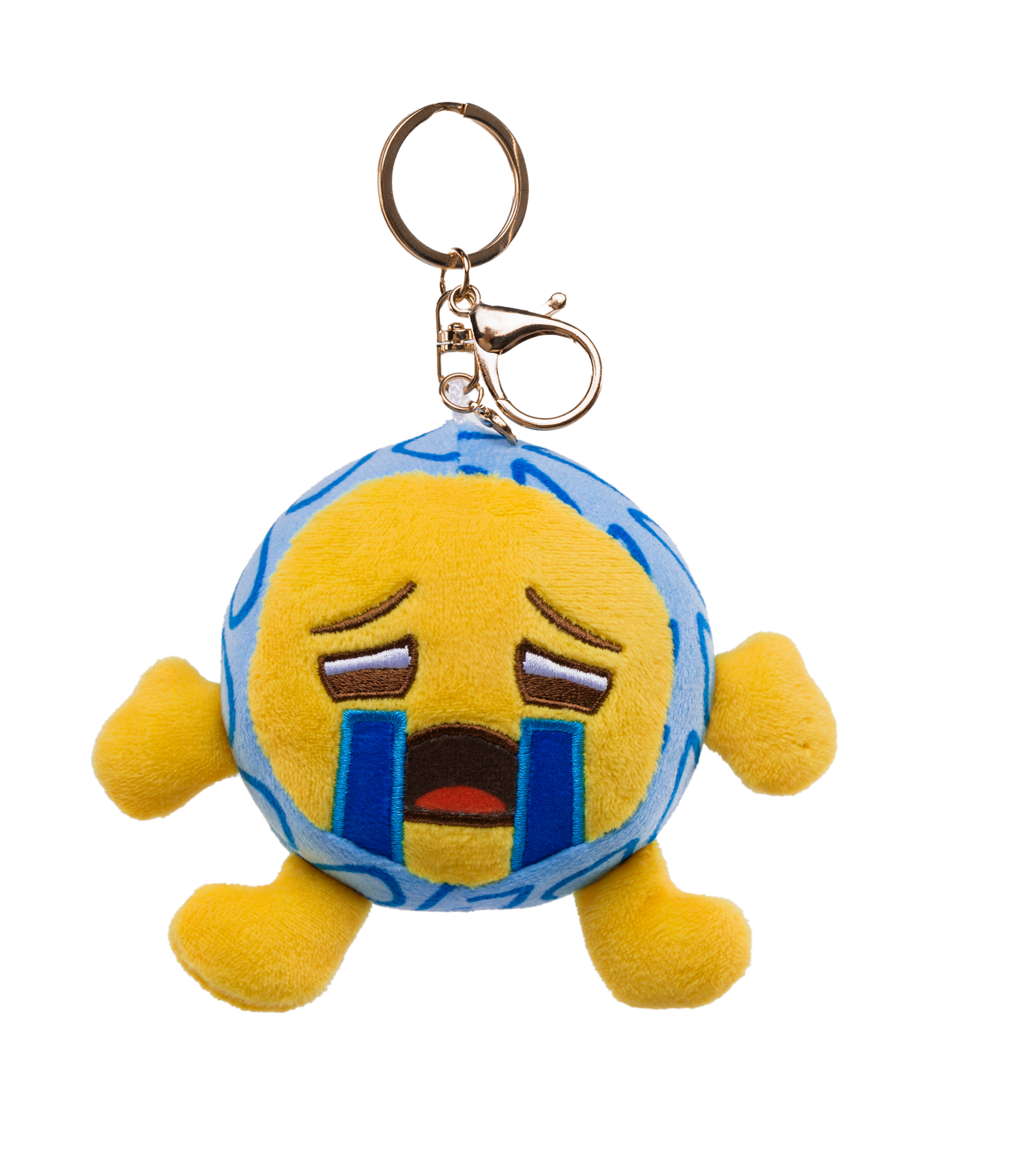unis technology x emoji plush keychain loudly crying face