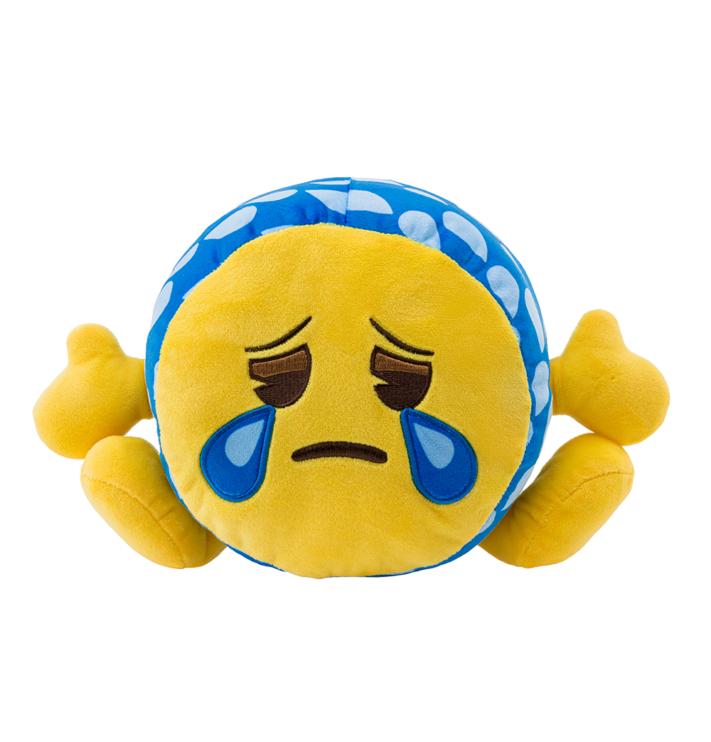 unis technology x emoji plush crying face