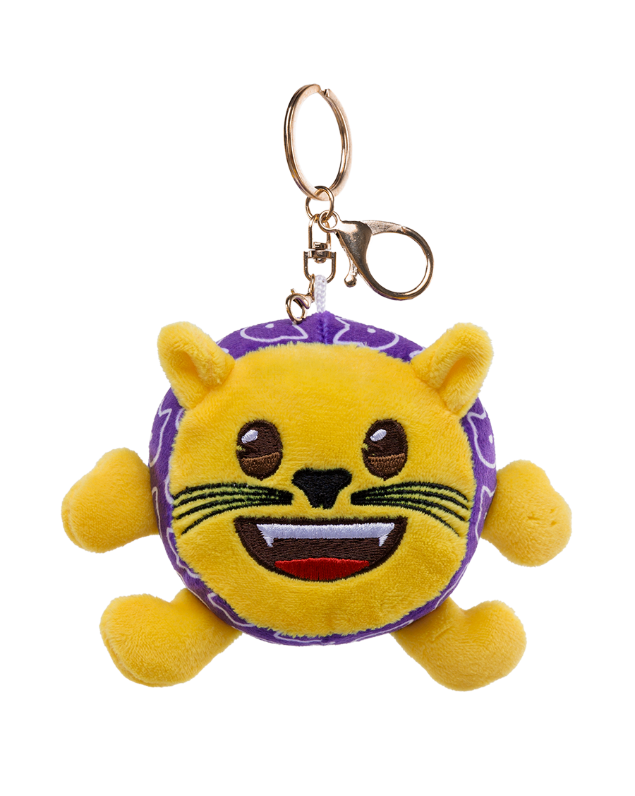 unis technology x emoji plush keychain kitty face