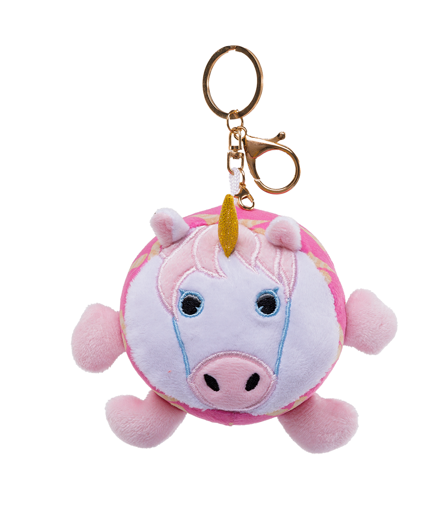 unis technology x emoji plush keychain unicorn