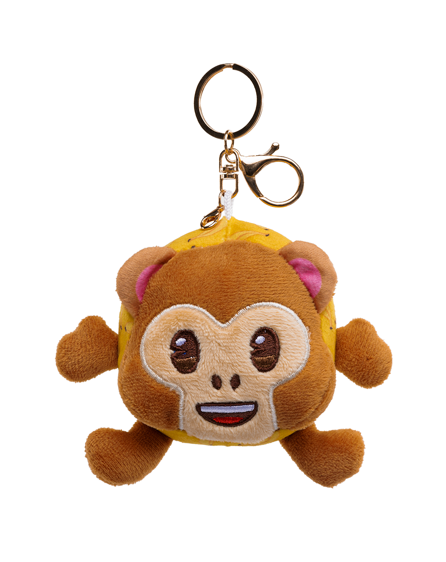 unis technology x emoji plush keychain monkey