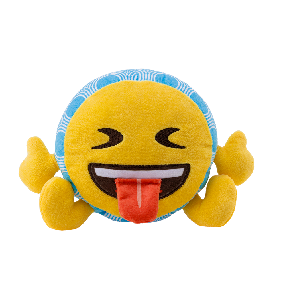 unis technology x emoji plush squinting face with tongue