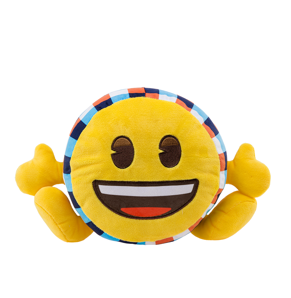 unis technology x emoji plush happy face